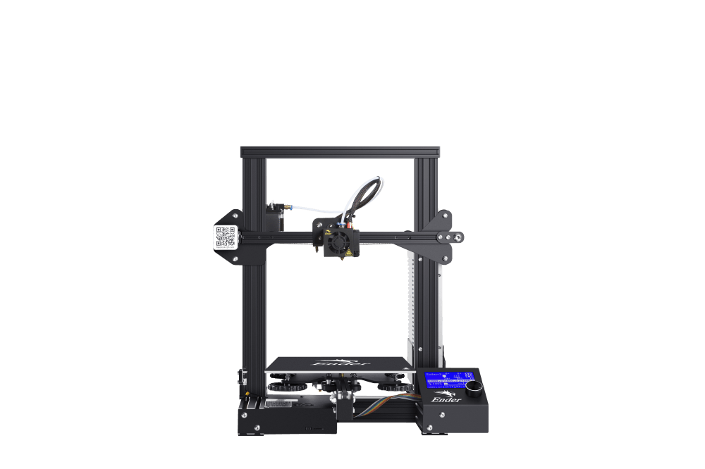 3D принтер Creality Ender-3, FDM, PLA/ABS/TPU/Wood/Copper/Gradient, USB, черный, набор для сборки (1001020166)