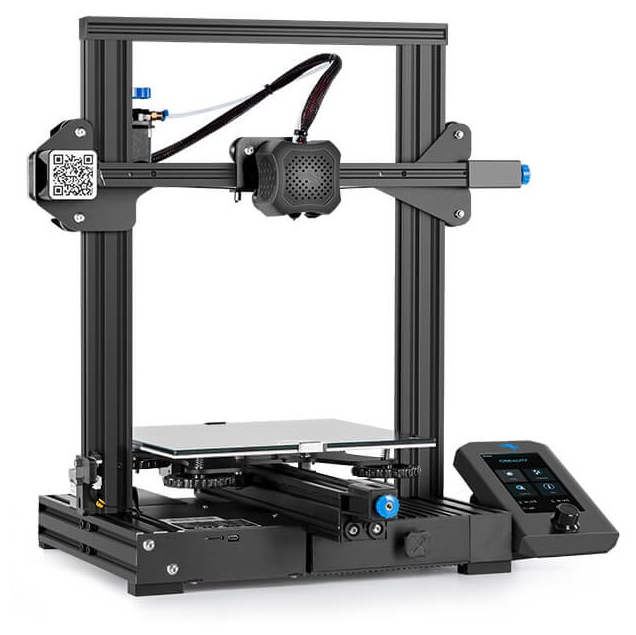 3D принтер Creality Ender-3 V2, FDM, PLA/TPU/PETG, USB, черный, набор для сборки (1001020081)