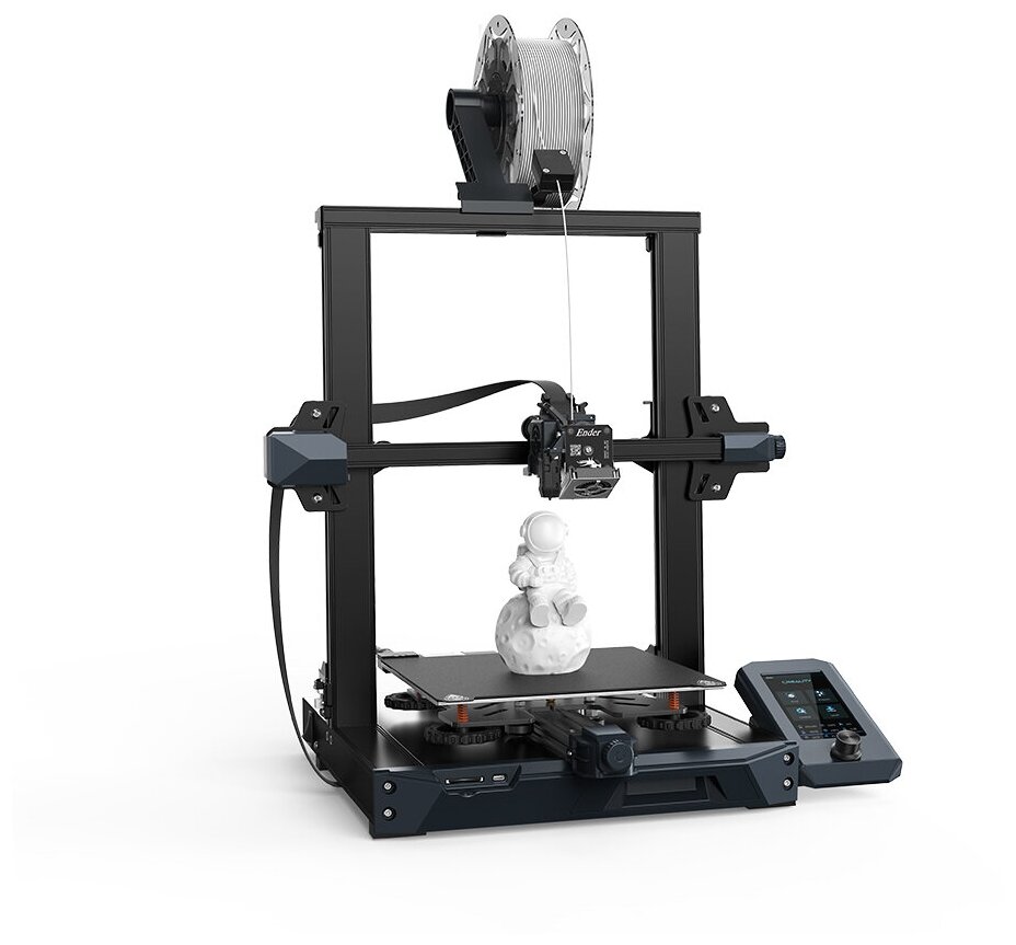 3D принтер Creality Ender-3 S1, FDM, PLA/TPU/PETG/ABS, USB, черный, набор для сборки (1001020393)