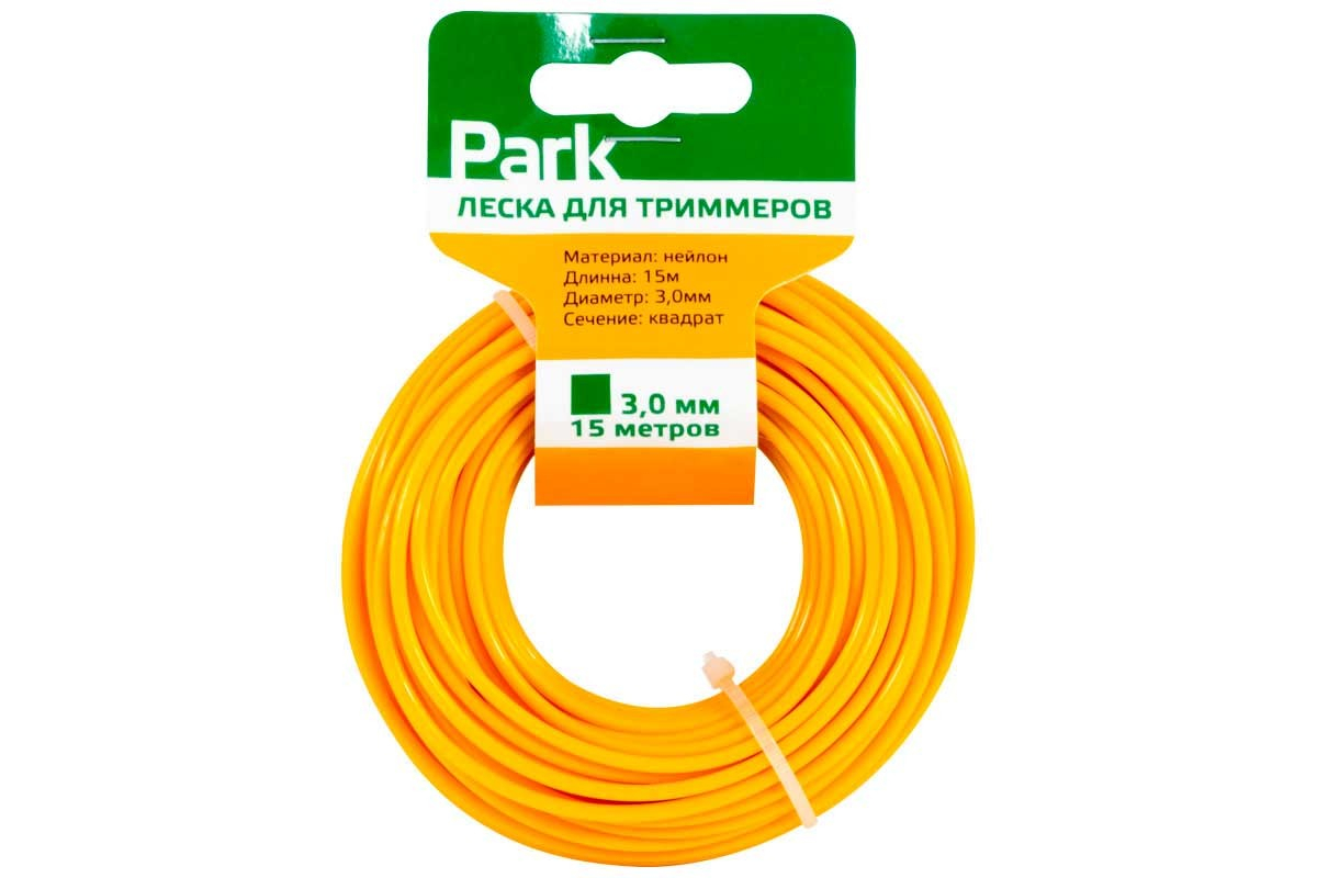 

Леска триммерная PARK 990600, квадрат 3 мм x 15 м, 990600