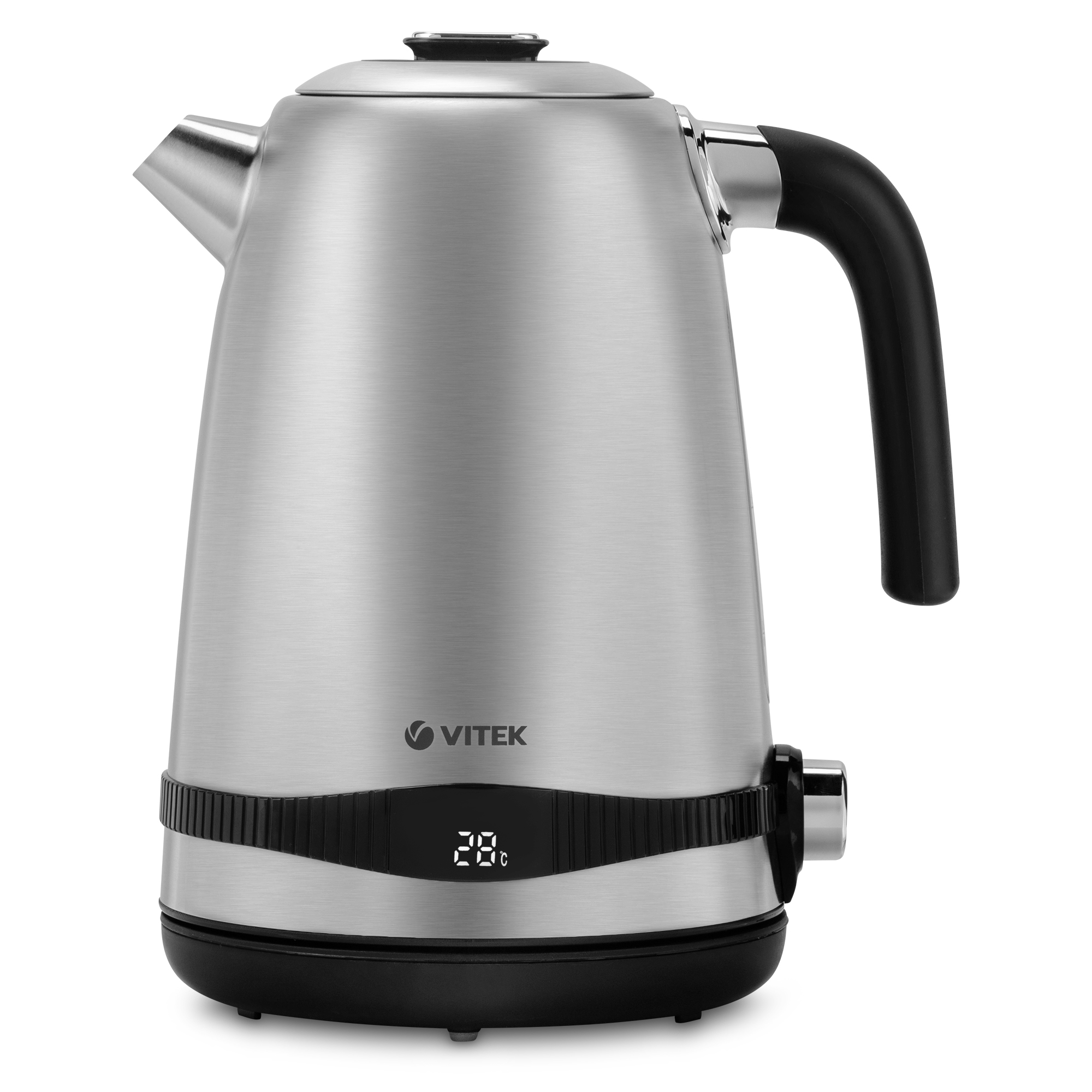 

Чайник электрический VITEK VT-7065 1.7л. 2.2 кВт, нержавеющая сталь, нержавеющая сталь/черный (VT-7065), VT-7065
