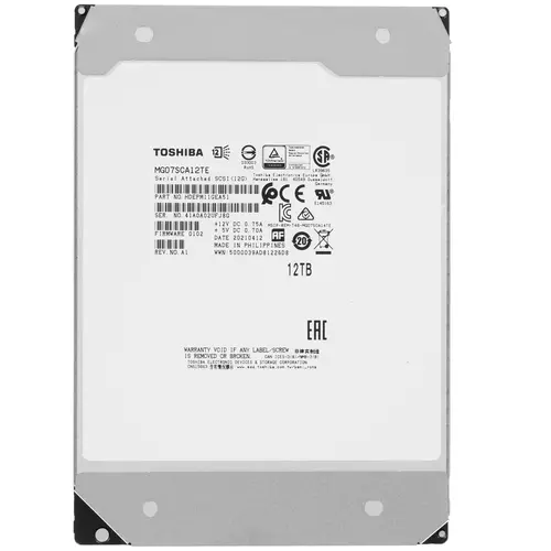 

Жесткий диск (HDD) Supermicro 12Tb Enterprise Capacity, 3.5", 7.2K, 256Mb, HotPlug, SAS 12Gb/s (HDD-A12T-MG07SCA12TE)