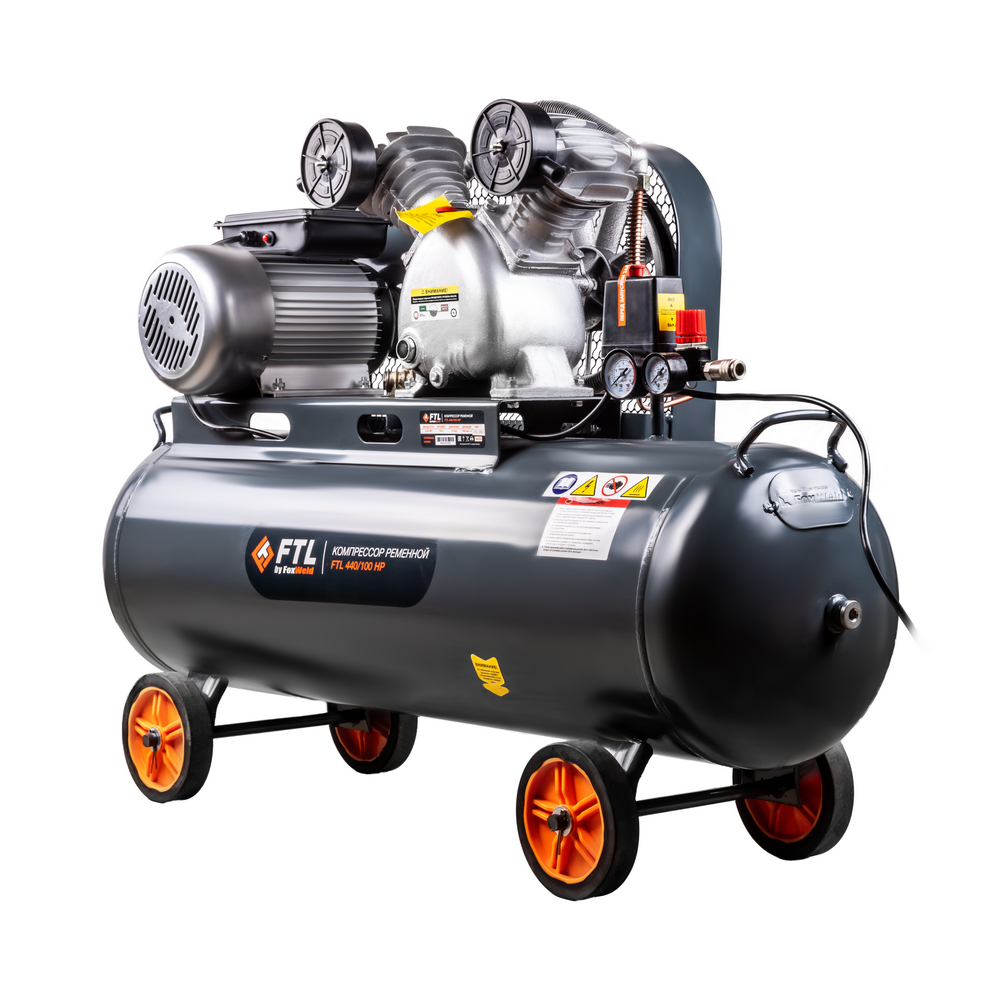 

Компрессор воздушный FTL 440/100 HP, 2.2 кВт, 9.87 атм, 440л/мин, 220В, 100 л, масляный, электрический, поршневой, ременной (9008), 440/100 HP