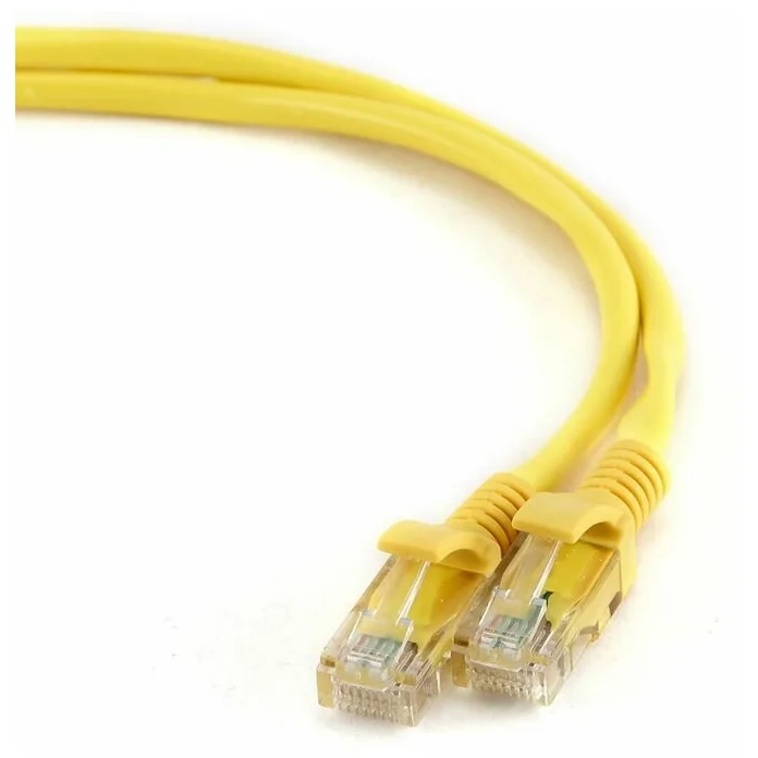 Патч-корд UTP кат.5e, 15 см, RJ45-RJ45, желтый, CCA, Bion (BPC-U5E101-0.15M-YL)