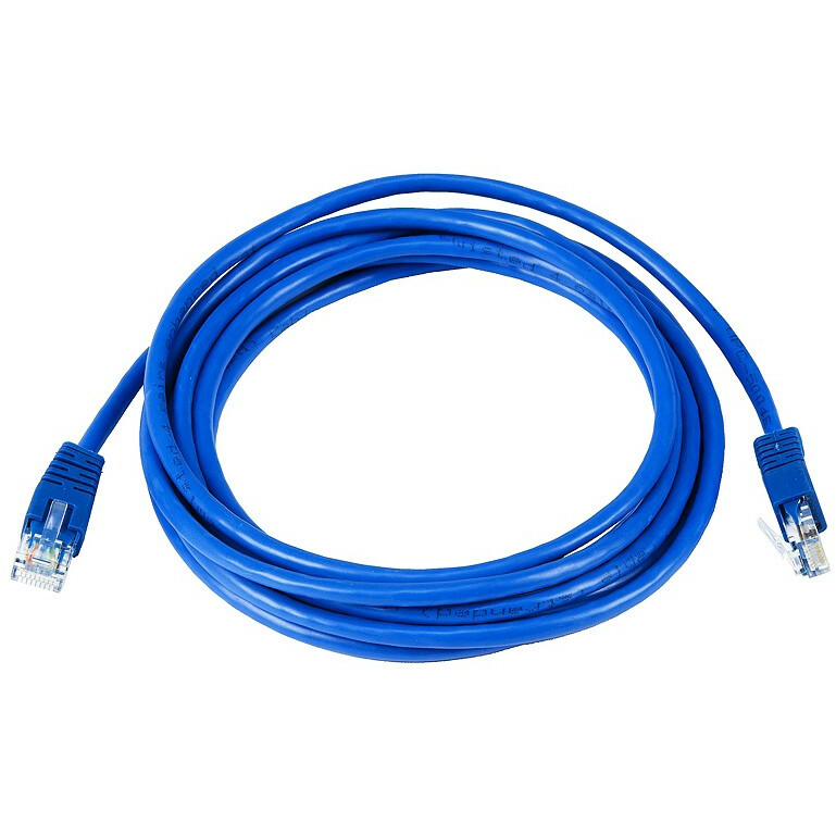 Патч-корд UTP кат.5e, 0.15 м, RJ45-RJ45, синий, CCA, Bion (BPC-U5E101-0.15M-BL)