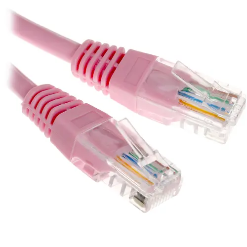 

Патч-корд UTP кат.5e, 3 м, RJ45-RJ45, розовый, Cablexpert (PP12-3M/RO)