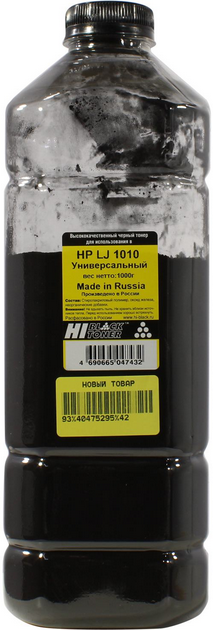 

Тонер Hi-Black, канистра 1 кг, черный, совместимый для универсальный LJ 1010