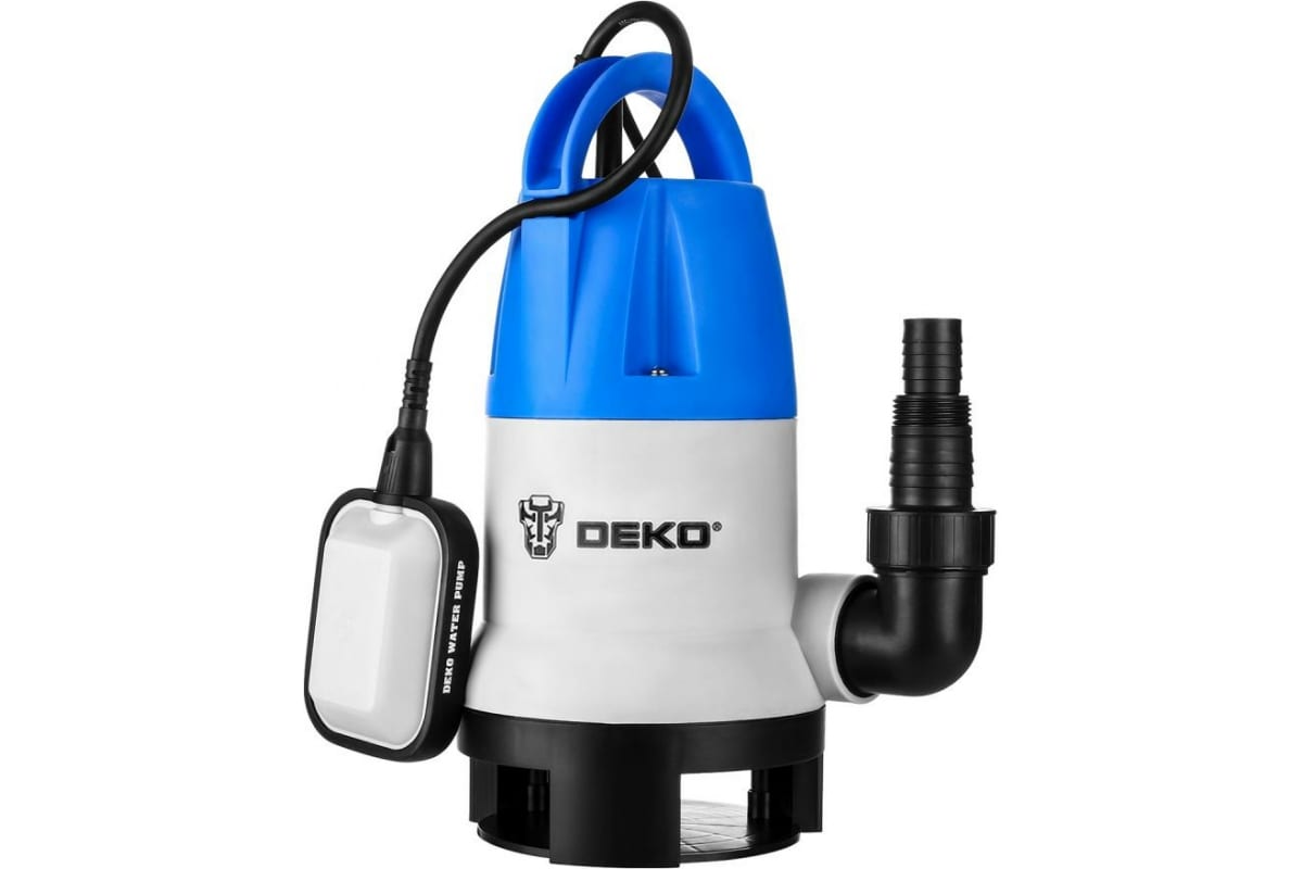 Электрический водяной насос DEKO DWP-600P, 600 Вт, погружной, дренажный, производительность 8 м³/час, глубина погружения 7 м, 3.53 кг (076-0519)