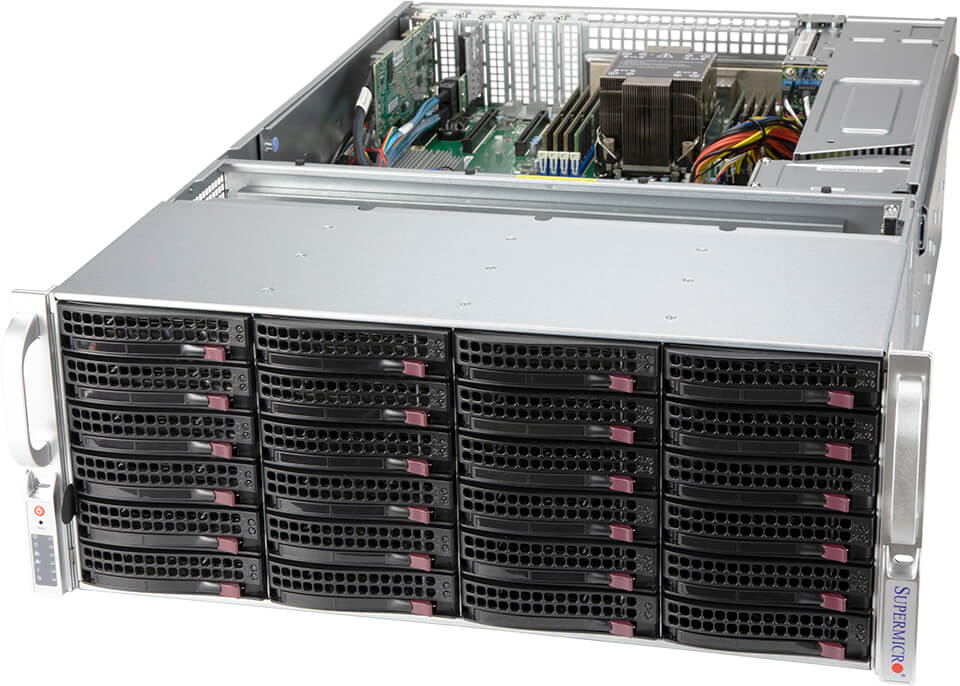 

Серверная платформа SuperMicro 540P-E1CTR36L, 1xSocket4189, 8xDDR4, 36x3.5 HDD HS, 1xM.2-PCI-E/SATA, AOC-S3808L-L8IT-P, 2x10GLAN, IPMI, Redundant 2x1200 Вт, 4U (SSG-540P-E1CTR36L), 540P-E1CTR36L