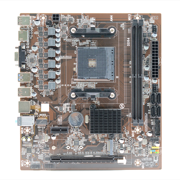 Материнская плата AFOX X470D4-MA-V2, SocketAM4, AMD X470, 2xDDR4, PCI-Ex16, 4SATA3, 5.1-ch, GLAN, 4 USB 3.2, VGA, HDMI, mATX, Retail