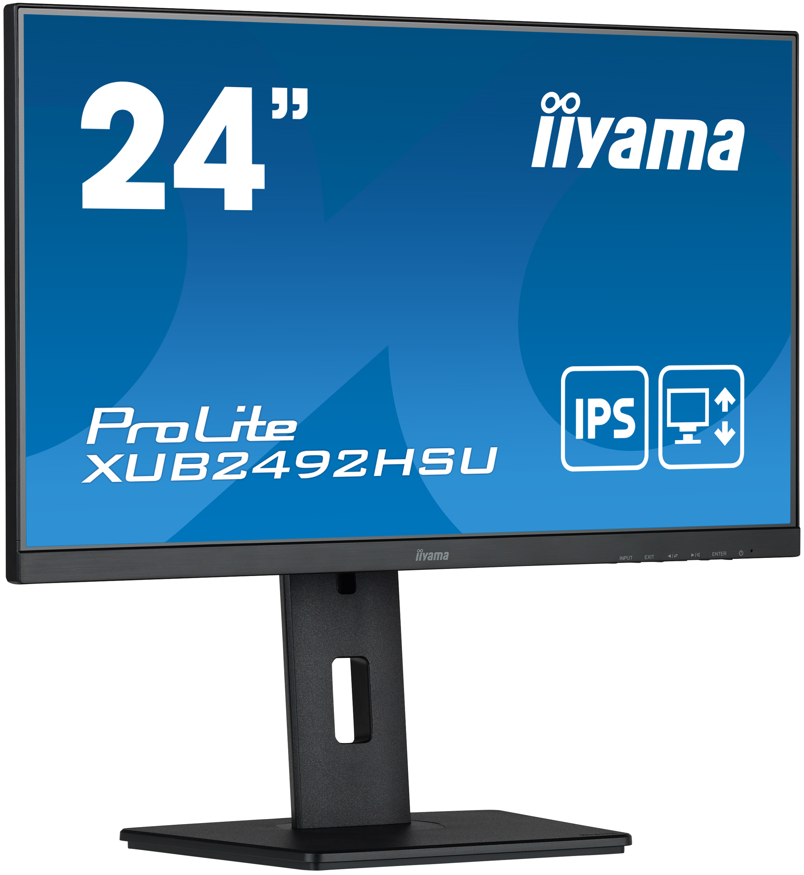 

Монитор 23.8" Iiyama XUB2492HSU-B5 IPS, 1920x1080 (16:9), 250кд/м2, 4 мс, 178°/178°, VGA, HDMI, DisplayPort, USB-Hub, черный, XUB2492HSU-B5