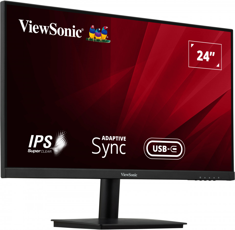 

Монитор 23.8" Viewsonic VA2409-MHU IPS, 1920x1080 (16:9), 250кд/м2, 5 мс, 178°/178°, VGA, HDMI, USB Type-C, черный, VA2409-MHU