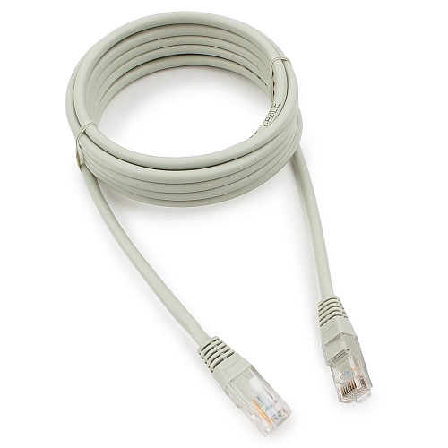 

Патч-корд UTP кат.5e, 3 м, RJ45-RJ45, серый, Cablexpert (PP10-3M)