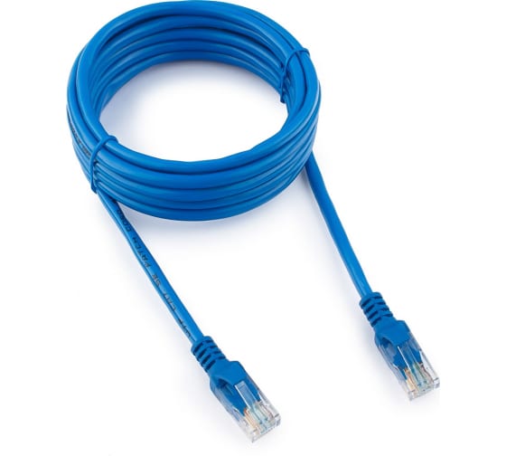

Патч-корд UTP кат.5e, 3 м, RJ45-RJ45, синий, Cablexpert (PP10-3M/B)