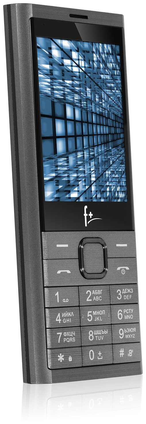 Мобильный телефон F+ B280, 2.8" 320x240 TN, MediaTek MT6261D, BT, 1xCam, 2-Sim, 2500mAh, micro-USB, Nucleus, темно-серый (B280 Dark Grey) б/у, следы эксплуатации, мелкие царапины