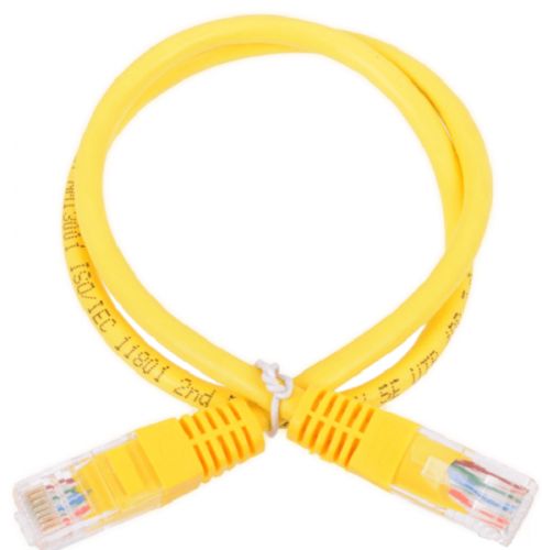 

Патч-корд UTP кат.5e, 5 м, RJ45-RJ45, желтый, Neomax (NM13001-050Y)