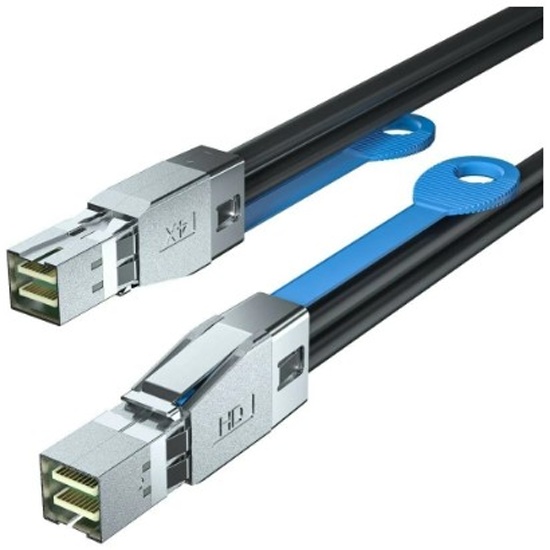 

Кабель LSI, SFF-8644 (mini SAS HD) - SFF-8644 (mini SAS HD), 1 м, черный (SAS-1M-SFF8644-SFF8644)