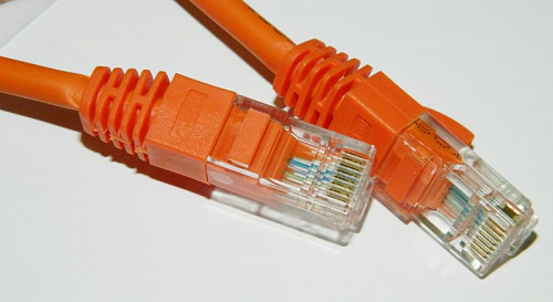 Патч-корд UTP кат.5e, 5 м, RJ45-RJ45, оранжевый, LSZH, Netko (NUTPBC.5e-5m-8)