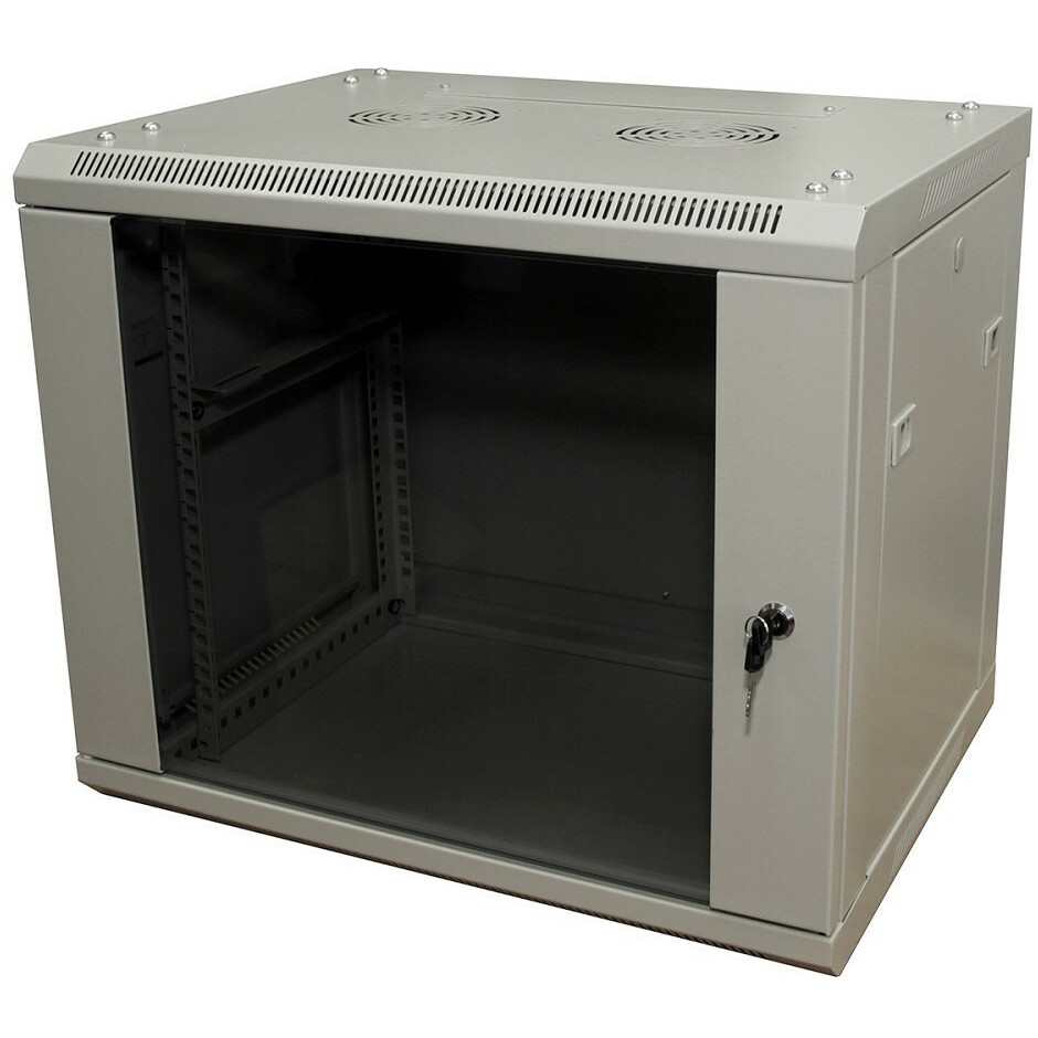 

Шкаф телекоммуникационный настенный 9U 600x350 мм, стекло/металл, серый, разборный, Neomax (NCB-WM9U-6035GK3-100-GY)