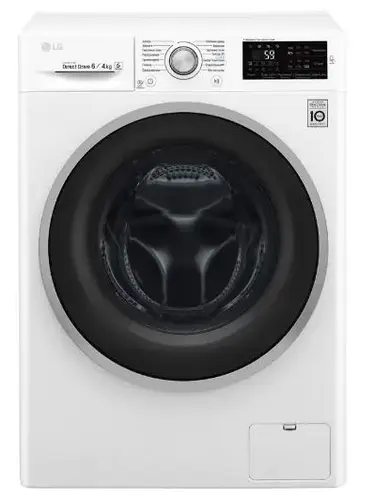 

Стиральная машина LG F2J6NM7W, 6 кг, 1200 об/мин, белый/черный (F2J6NM7W), F2J6NM7W