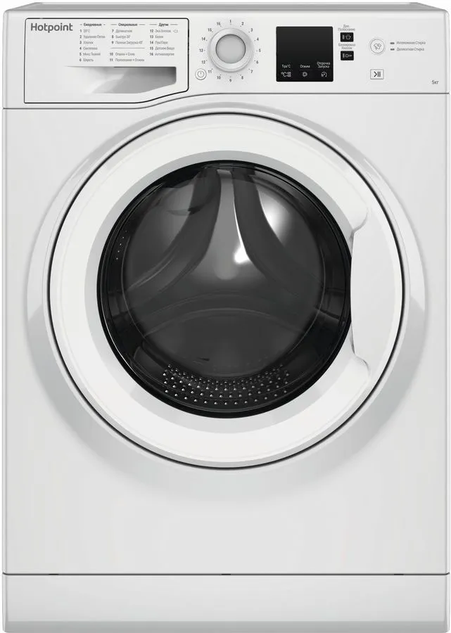 

Стиральная машина Hotpoint-Ariston NUS 5015 H RU, 5 кг, 1000 об/мин, белый (NUS 5015 H RU), NUS 5015 H RU