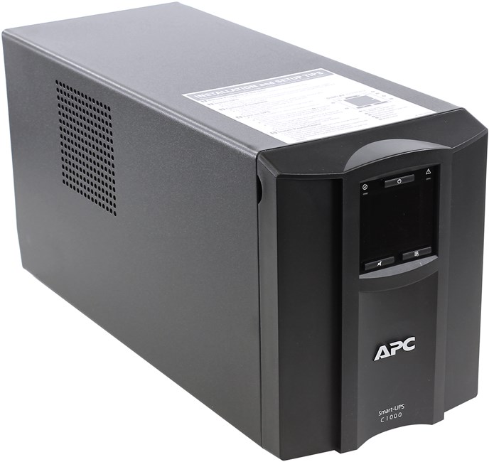 ИБП APC Smart-UPS C, 1000 В·А, 600 Вт, IEC, розеток - 8, USB, черный (SMC1000I-CH)