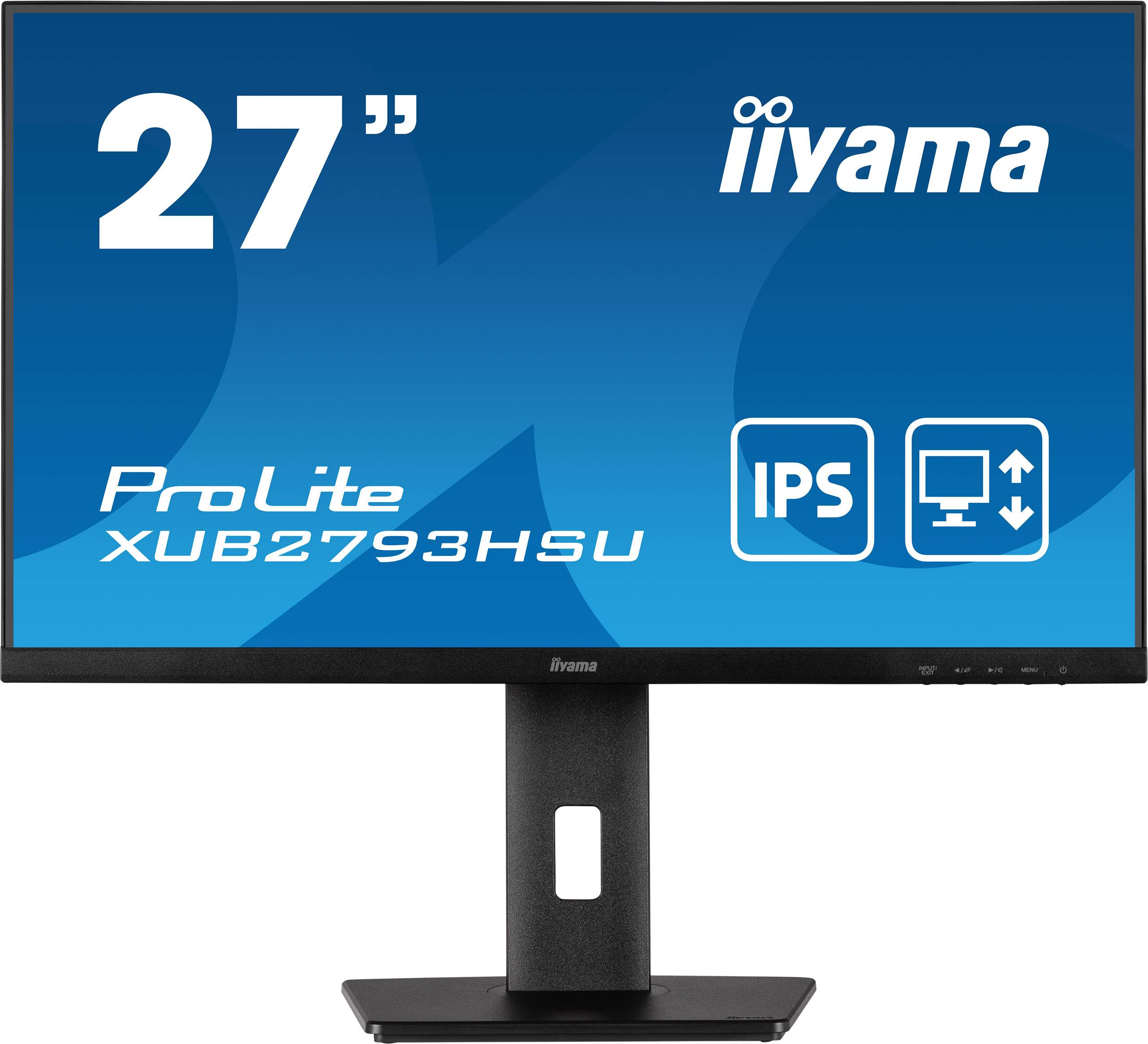 

Монитор 27" Iiyama ProLite XUB2793HSU-B5 IPS, 1920x1080 (16:9), 300кд/м2, 4 мс, 178°/178°, FreeSync, HDMI, DisplayPort, USB-Hub, черный (XUB2793HSU-B5), XUB2793HSU-B5
