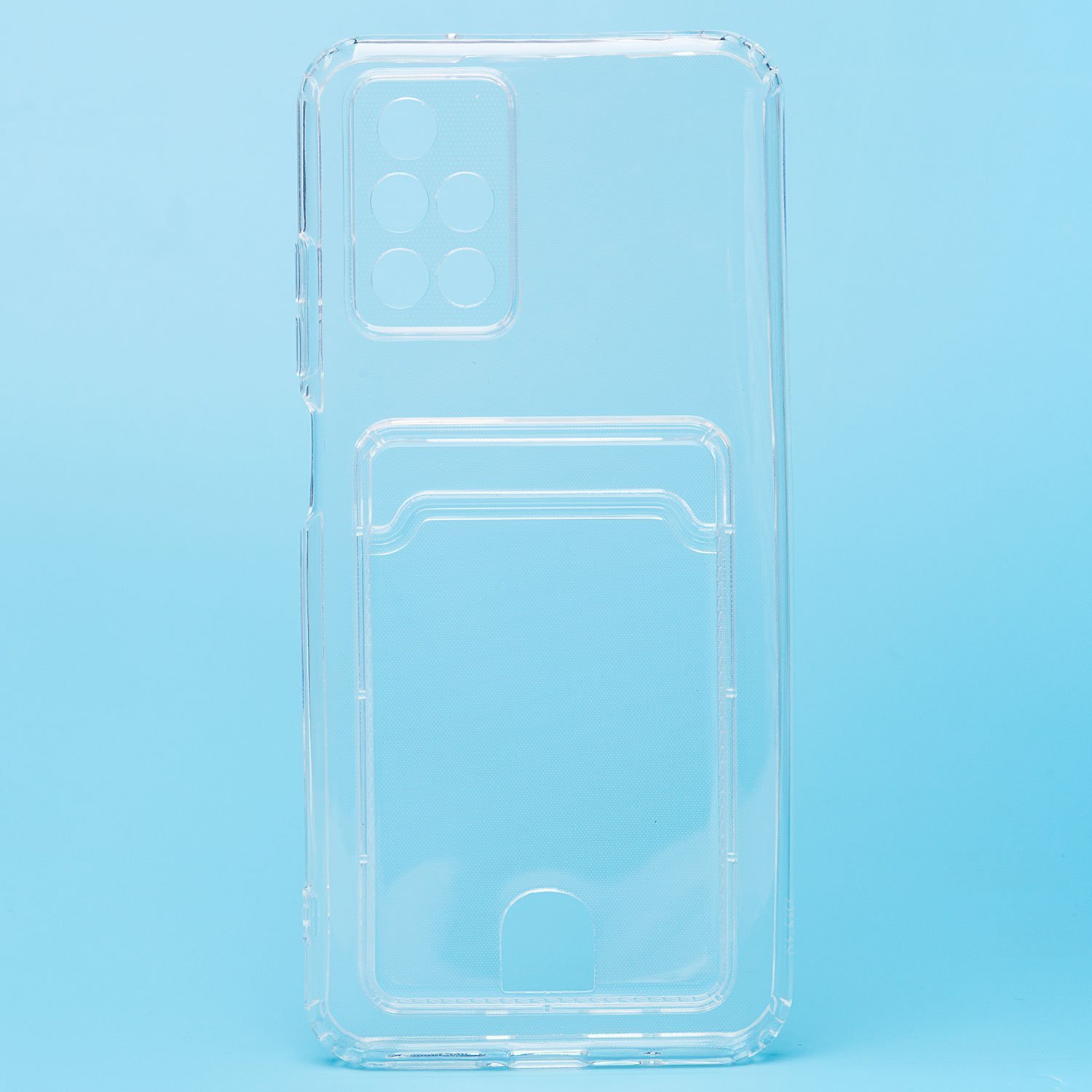 

Чехол-накладка SC276 с картхолдером для смартфона Xiaomi Redmi 10, силикон, прозрачный (210441)