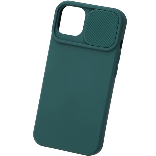 Чехол-накладка UNBRÖKE Soft Case With Camera Slider для смартфона Apple iPhone 13, силикон, зеленый (УТ000027784)