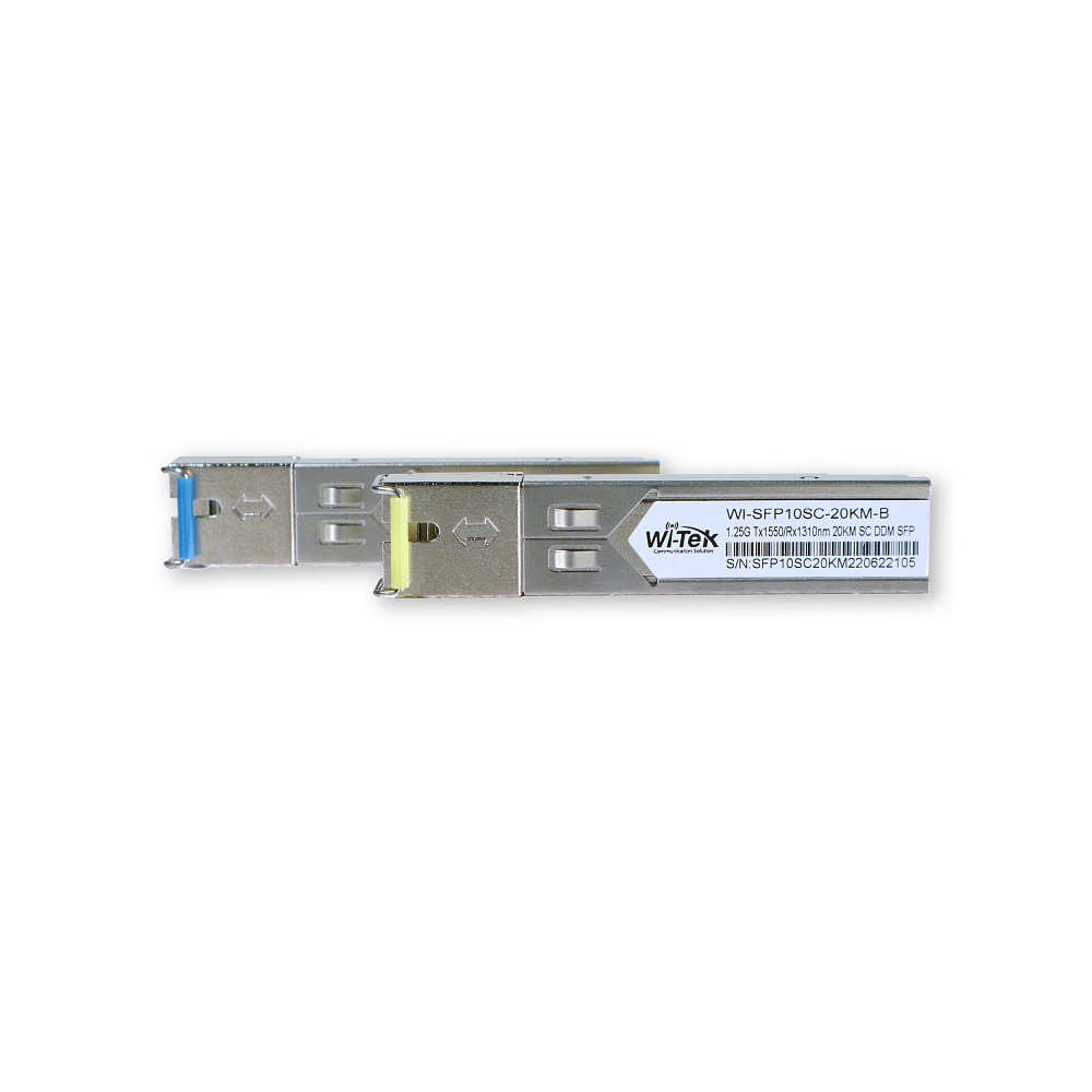 Модуль SFP Wi-Tek WI-SFP10SC-20KM, до 20 км, одинарный