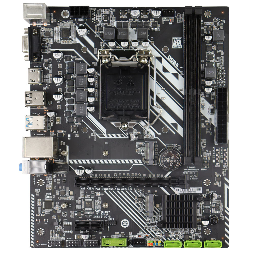 

Материнская плата Esonic H510DA, Socket1200, Intel H510, 2xDDR4, PCI-Ex16, 3SATA3, 5.1-ch, 4 USB 3.1, VGA, HDMI, mATX, Retail, H510DA