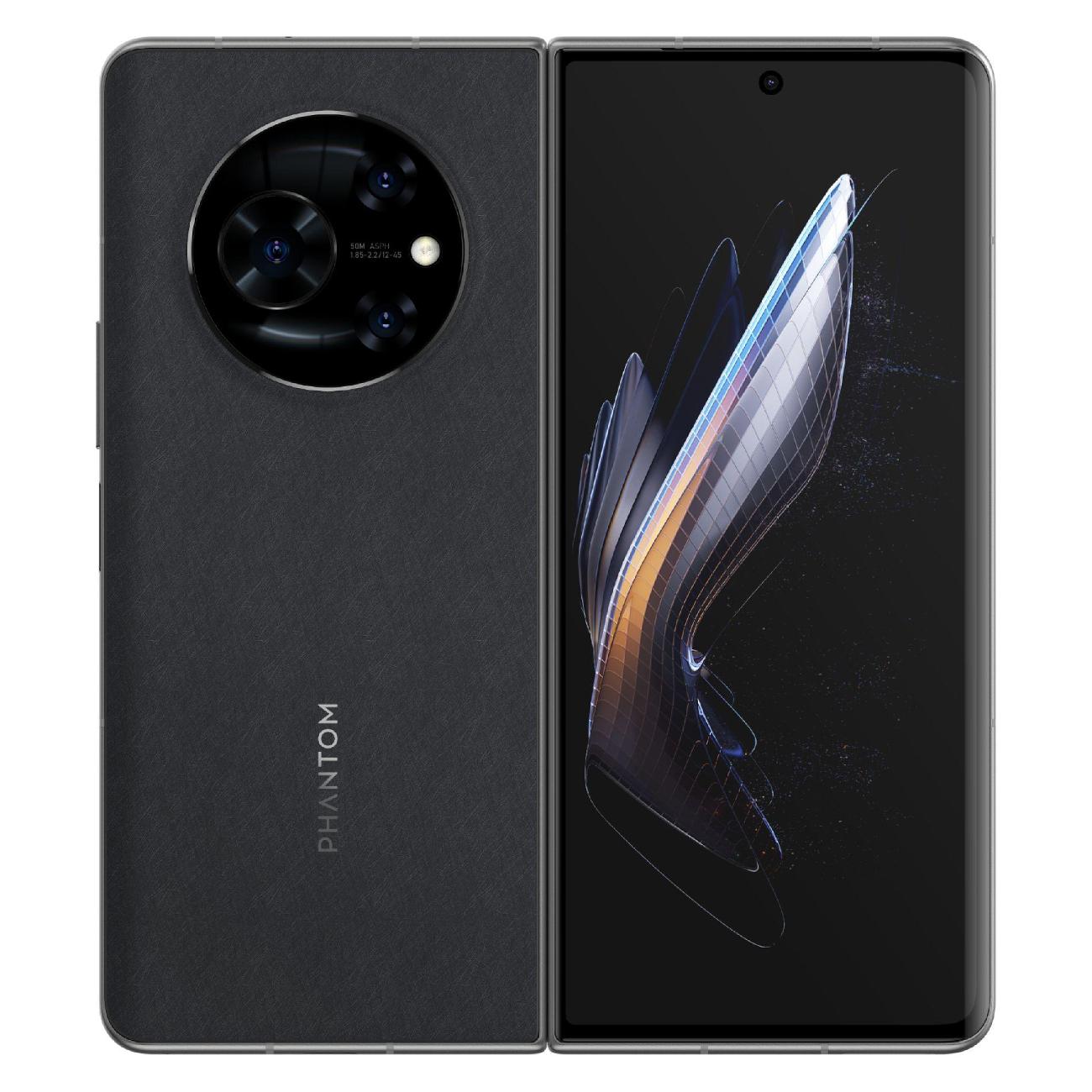 

Смартфон Tecno Phantom V Fold, 7.85" 2296x2000 AMOLED, MediaTek Dimensity 9000+, 12Gb RAM, 512Gb, 3G/4G/5G, NFC, Wi-Fi, BT, 3xCam, 2-Sim, 5000 мА⋅ч, USB Type-C, Android 13, черный (TCN-AD10.512.BK), Phantom V Fold