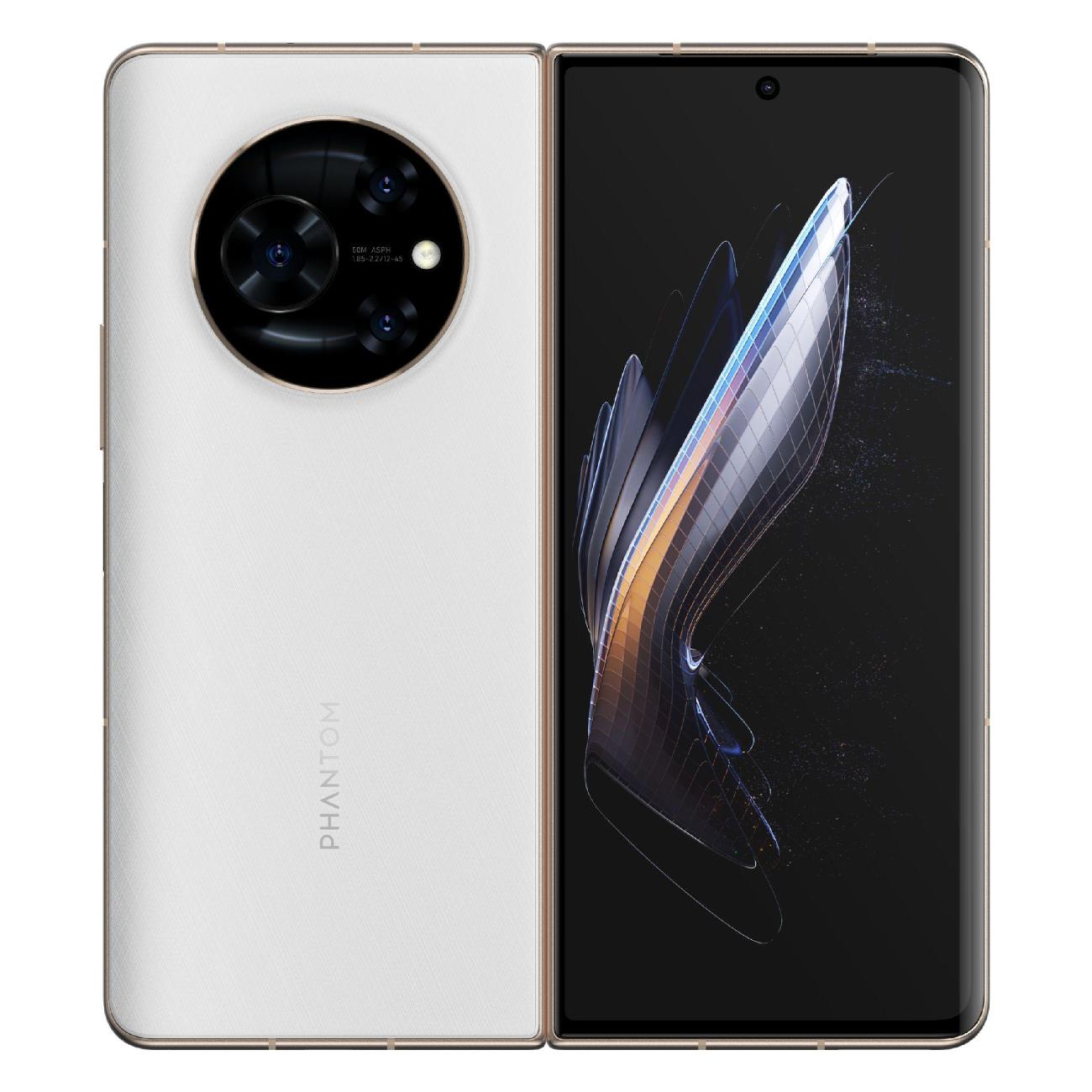 

Смартфон Tecno Phantom V Fold, 7.85" 2296x2000 AMOLED, MediaTek Dimensity 9000+, 12Gb RAM, 512Gb, 3G/4G/5G, NFC, Wi-Fi, BT, 3xCam, 2-Sim, 5000 мА⋅ч, USB Type-C, Android 13, белый (TCN-AD10.512.WH), Phantom V Fold