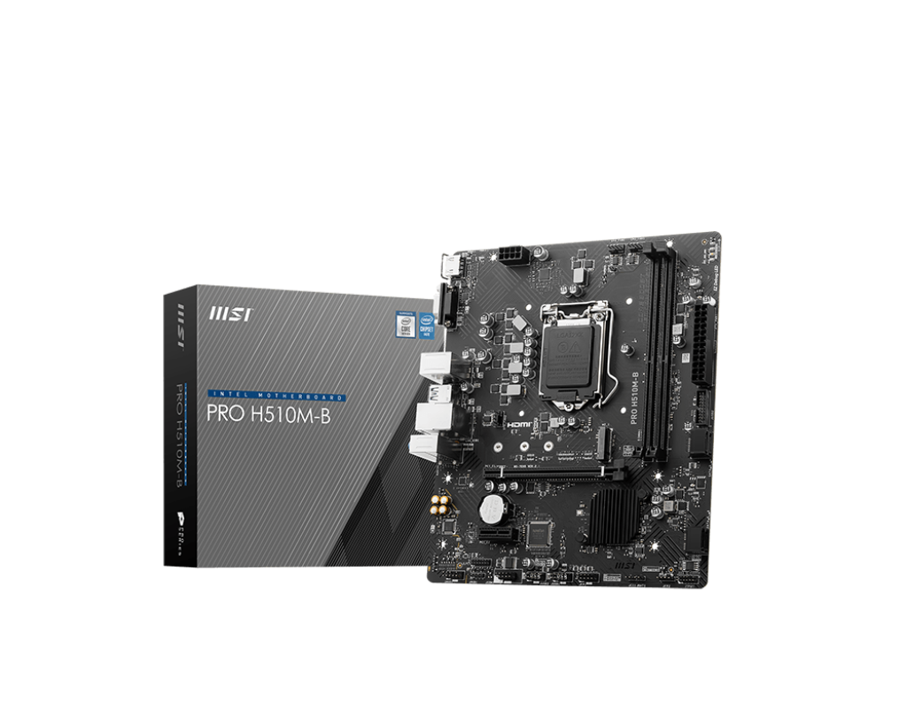 Материнская плата MSI PRO H510M-B, Socket1200, Intel H470, mATX