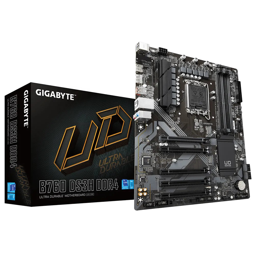 Материнская плата GIGABYTE B760 DS3H DDR4, Socket1700, Intel B760, ATX