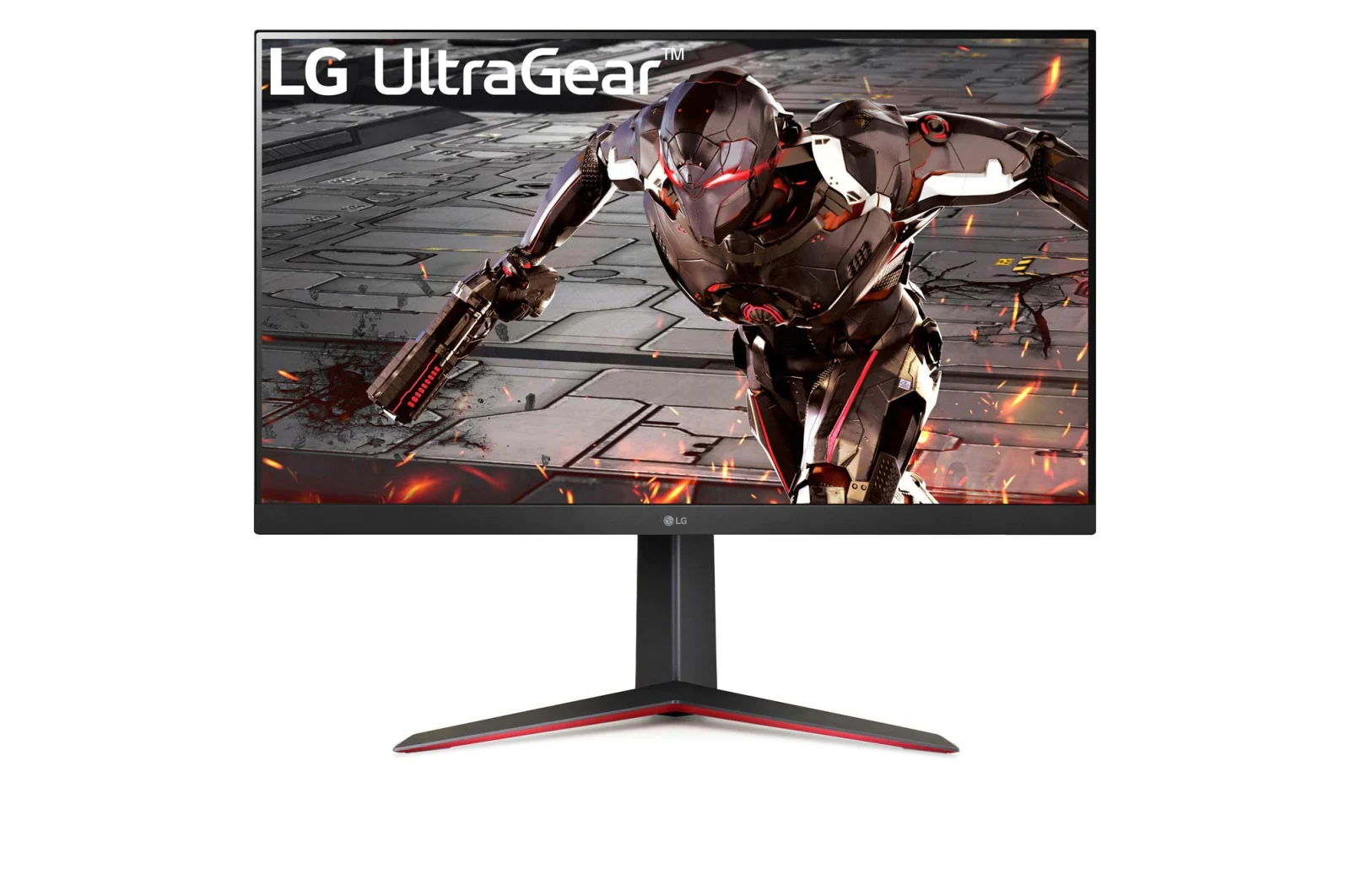 Монитор 31.5" LG UltraGear 32GN650-B черный/красный