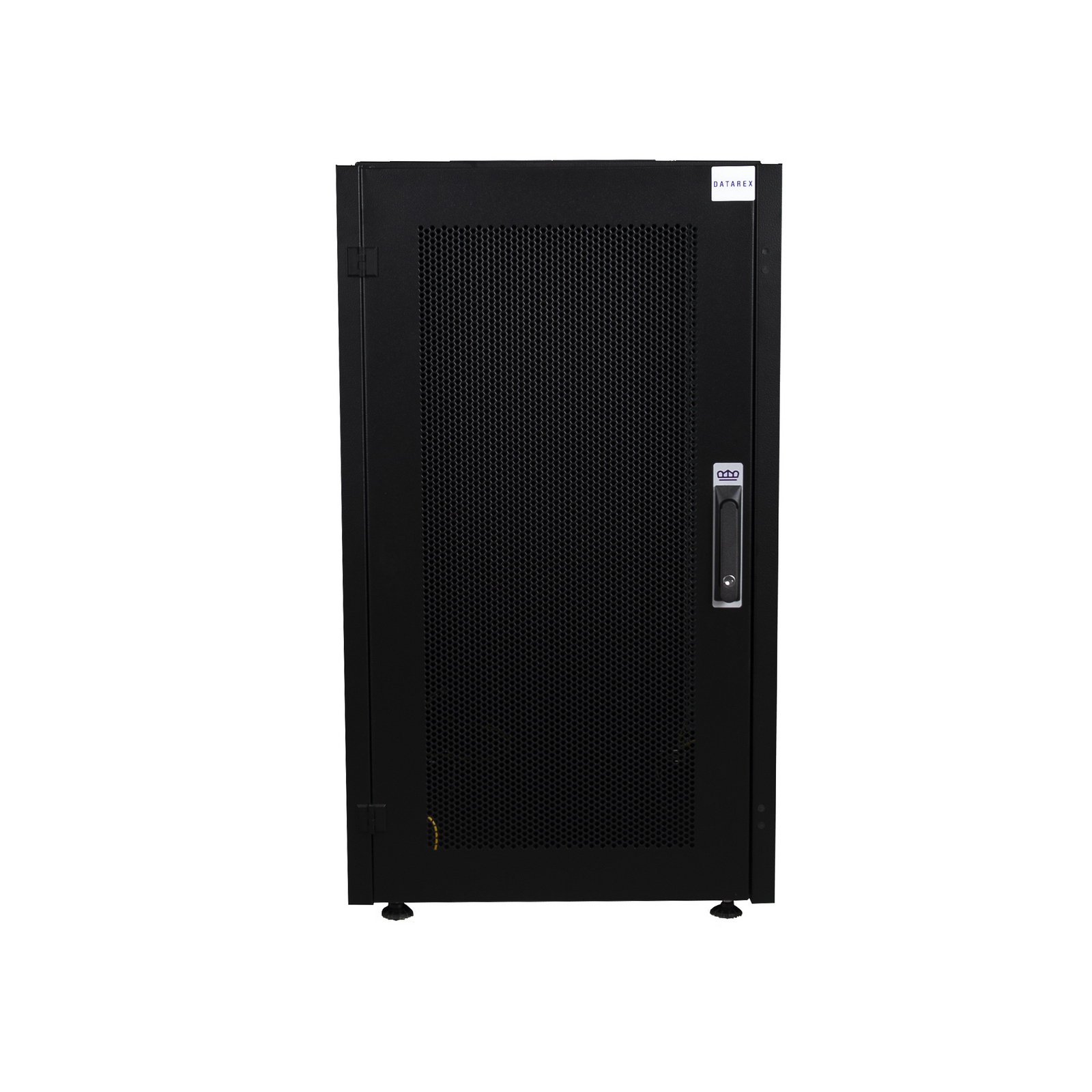 Шкаф телекоммуникационный напольный 20U 600x600 мм, перфорация/металл, черный, разборный, Datarex DR-721001 (DR-721001)