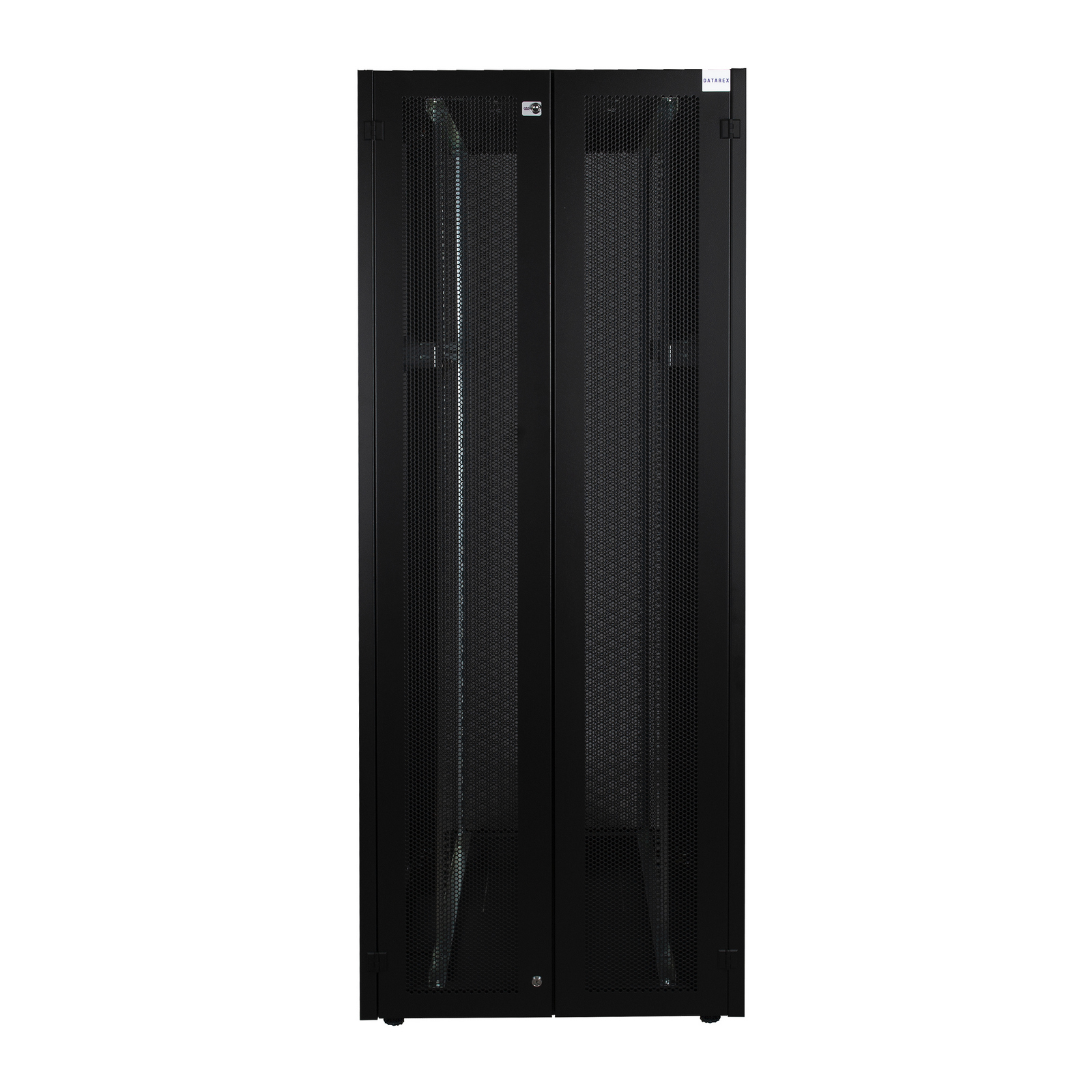 Шкаф телекоммуникационный напольный 32U 800x800 мм, перфорация/металл, черный, разборный, Datarex DR-759321 (DR-759321)