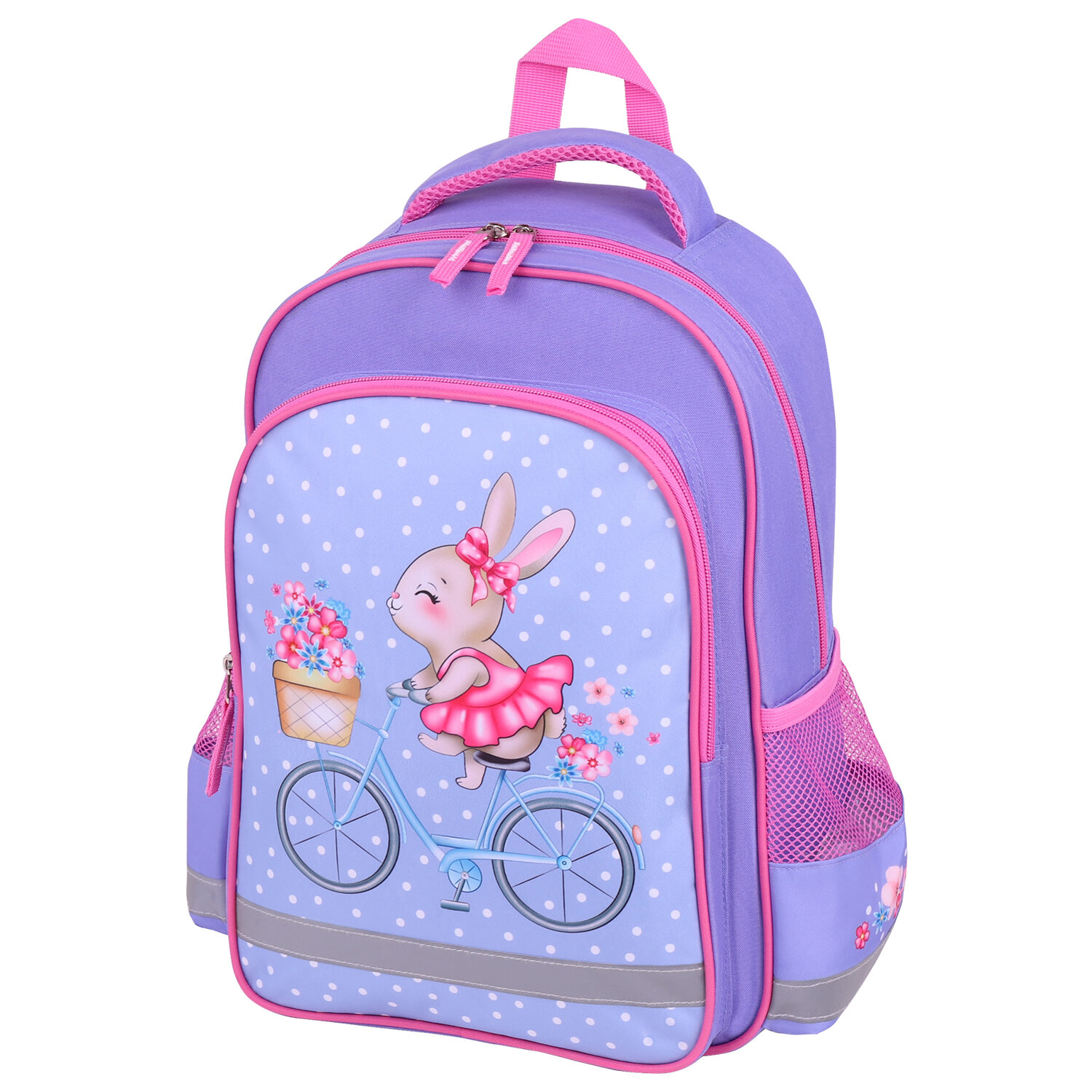 

Рюкзак ПИФАГОР SCHOOL Little beauty, формоустойчивая, 1 отделение, сиреневый (271402)