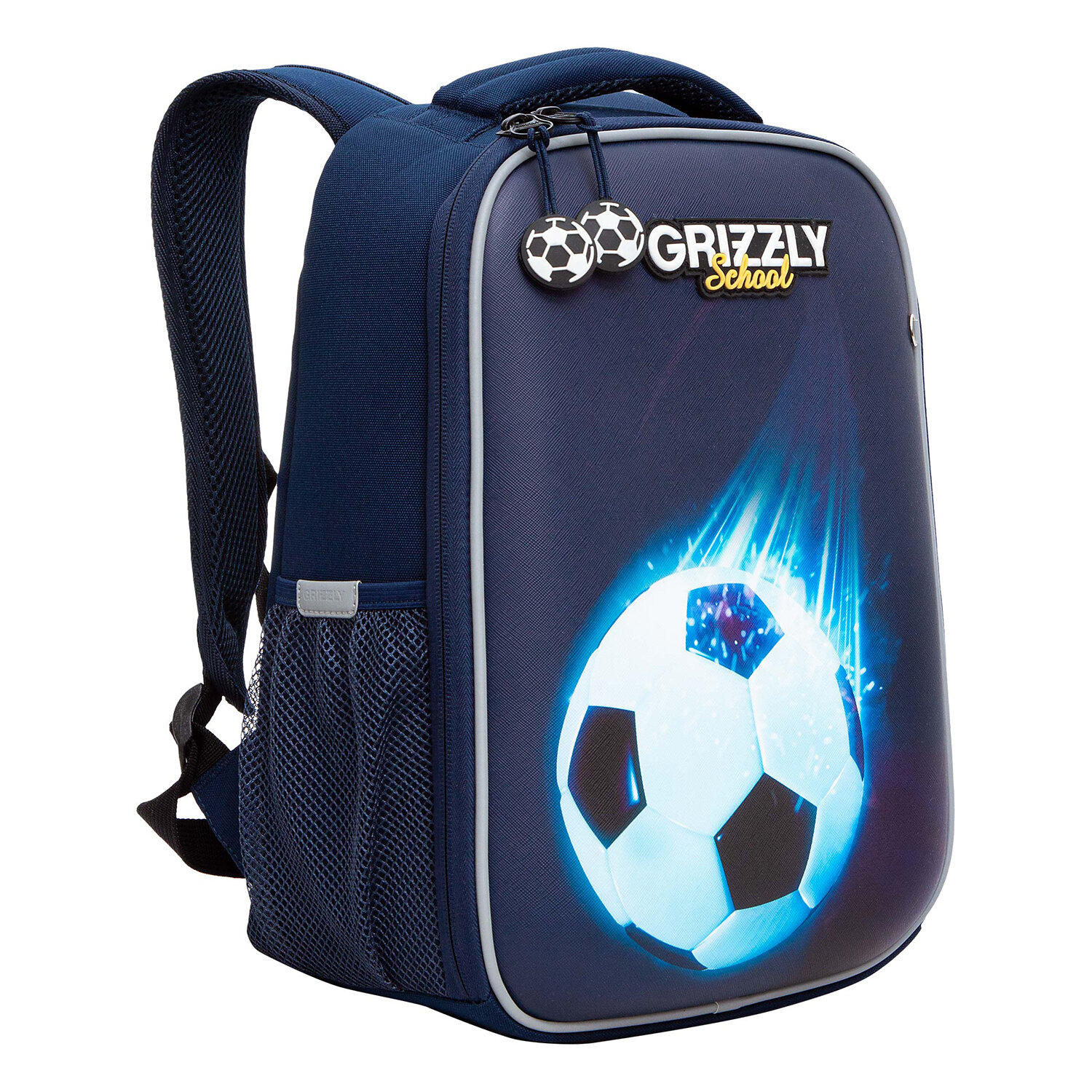 

Ранец GRIZZLY RAw Football, анатомическая, вентилируемая спинка, 1 отделение, синий (RAw-397-3/1)