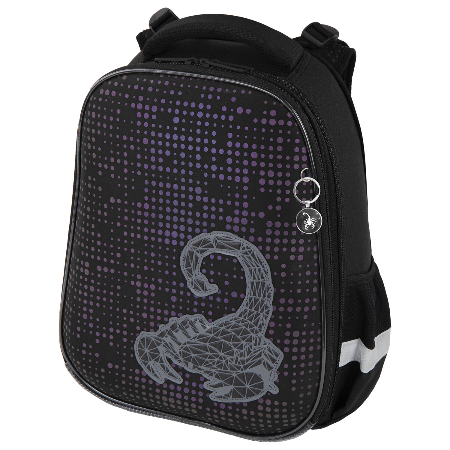 

Ранец Brauberg LUMINOUS Scorpio, анатомическая, вентилируемая, формоустойчивая спинка, 2 отделения, черный (271368)