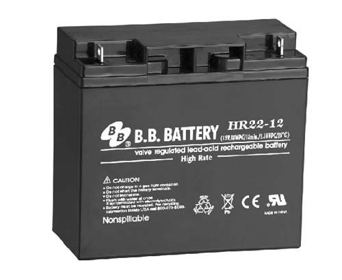 Аккумуляторная батарея для ИБП B.B.Battery HR22-12, 12V, 20Ah новая, замятие на углу