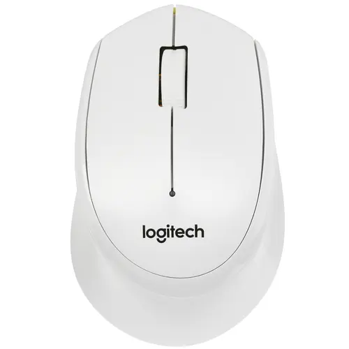 Мышь беспроводная Logitech M330 SILENT PLUS Black USB, 1000dpi, оптическая светодиодная, USB, белый/желтый (910-004926)