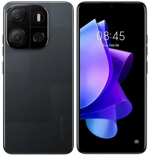 Смартфон Tecno POP 7 2Gb/64Gb Android черный (BF6 POP 7 64+2 Black)