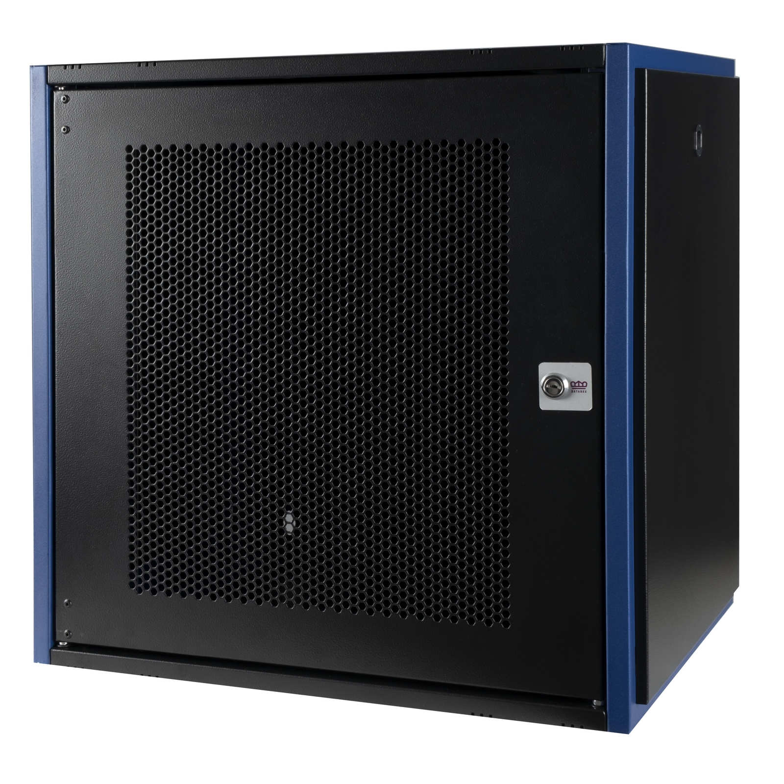 Шкаф телекоммуникационный настенный 12U 600x450 мм, перфорация/металл, черный, разборный, Datarex DR-620211 (DR-620211)