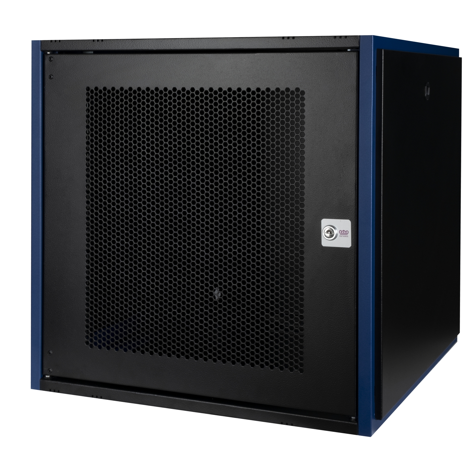 Шкаф телекоммуникационный настенный 12U 600x600 мм, перфорация/металл, черный, разборный, Datarex DR-620221 (DR-620221)