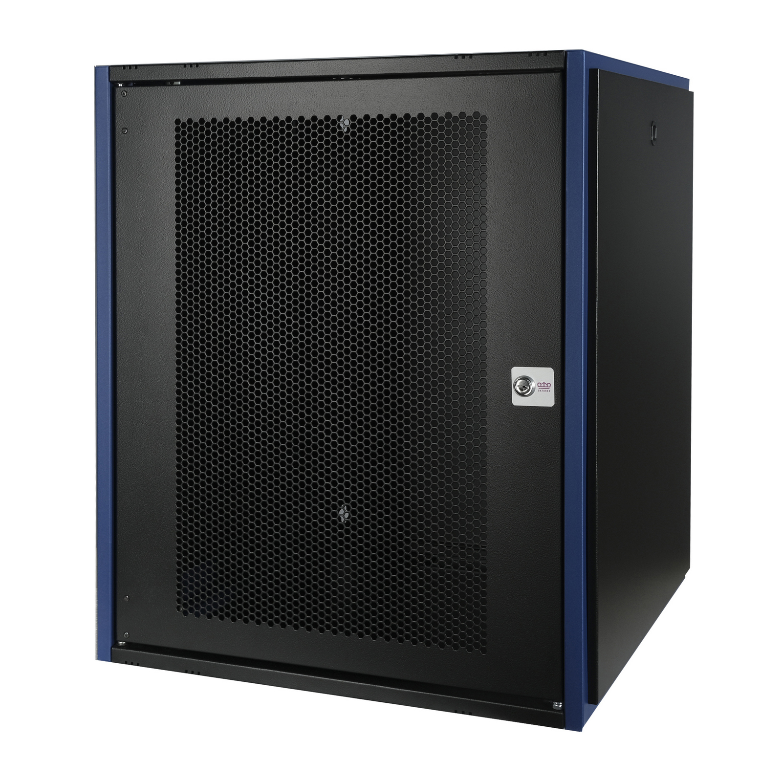 Шкаф телекоммуникационный настенный 15U 600x600 мм, перфорация/металл, черный, разборный, Datarex DR-620321 (DR-620321)