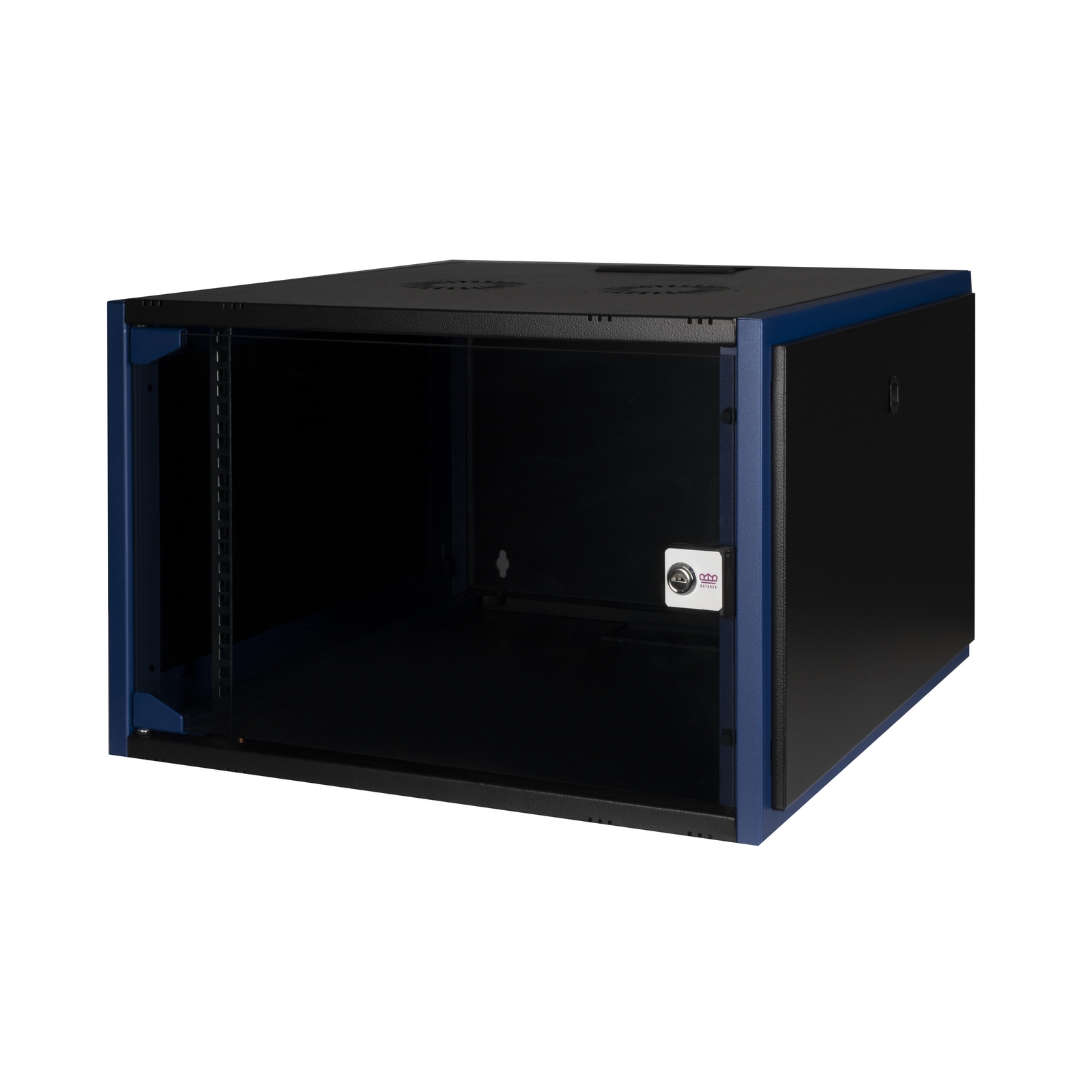 Шкаф телекоммуникационный настенный 4U 600x600 мм, стекло/металл, черный, разборный, Datarex DR-600521 (DR-600521)
