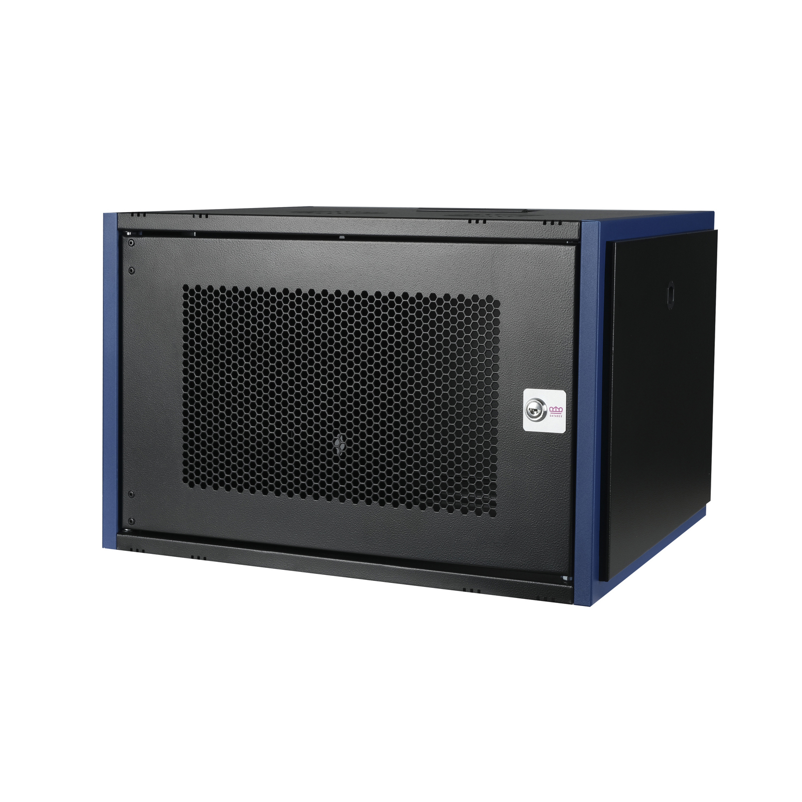 Шкаф телекоммуникационный настенный 7U 600x450 мм, перфорация/металл, черный, разборный, Datarex DR-620011 (DR-620011)