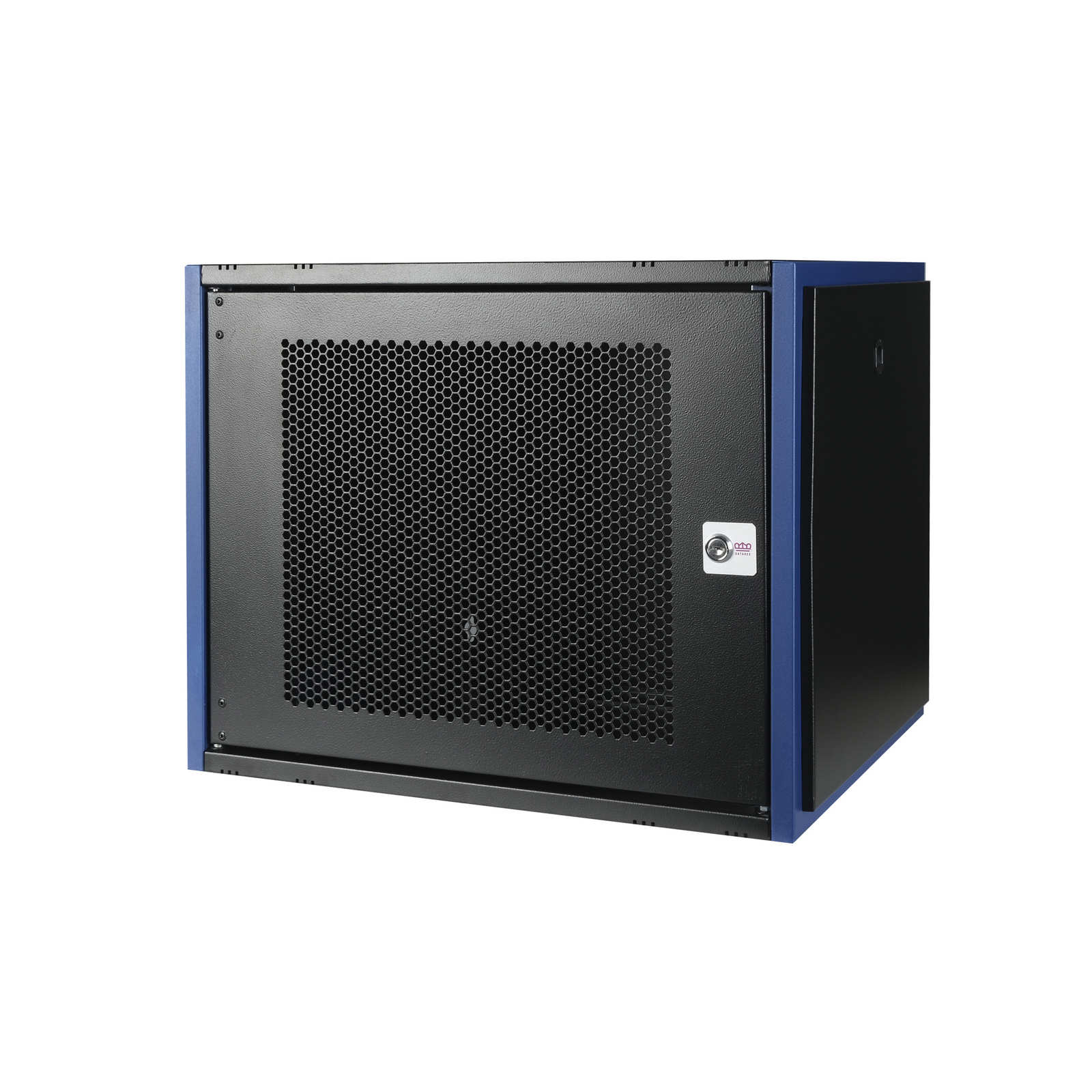 Шкаф телекоммуникационный настенный 9U 600x450 мм, перфорация/металл, черный, разборный, Datarex DR-620111 (DR-620111)